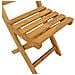 Sedie Bistro da Giardino 4 pcs Naturale 40 x 42 x 85 cm - Foto miniatura 9