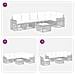 Set Divano da Giardino 7 pcs Beige e Bianco Crema polyrattan - Foto miniatura 7