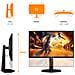 G4 25G4ZR Monitor PC 62,2 cm (24.5") 1920 x 1080 Pixel LCD Nero, Rosso - Foto miniatura 7