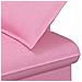 Loveseat con bottoni imbottiti Rosa 111 x 68 x 80 cm Tessuto - Foto miniatura 6