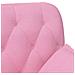 Loveseat con bottoni imbottiti Rosa 111 x 68 x 80 cm Tessuto - Foto miniatura 7