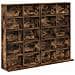 Mobile per CD 2 pz Rovere Fumo 65 x 23,5 x 97,5 cm - Foto miniatura 1