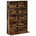 Mobile per CD 2 pz Rovere Fumo 65 x 23,5 x 97,5 cm - Foto miniatura 4