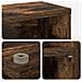 Mobile per CD 2 pz Rovere Fumo 65 x 23,5 x 97,5 cm - Foto miniatura 9