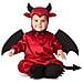 Costume Baby Devil Cappello, Ali, Tuta con Coda e Stivaletti Taglia 24-36 M - Foto miniatura 1