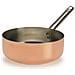 Casseruola Bassa 1 Manico ad Induzione Diametro 20 cm - Linea Rame Liscio Stagnato per Induzione - Foto miniatura 1