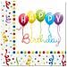 20 Tovaglioli Di Carta Happy Birthday 33 X 33 Cm Taglia Unica - Foto miniatura 1