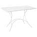 Tavolo Pieghevole Pigalle Cm. 118 X 76 Colore Bianco Mat Cod 23 - Foto miniatura 1