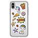 Cover per iPhone X con Puffy Stickers Wow  - Foto miniatura 1
