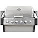 Barbecue Griglia A Gas 6 Fornelli Acciaio Inossidabile Argento - Foto miniatura 10