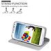 Custodia Compatibile Con Samsung Galaxy S4 In Classy Argento - Coperchio Protettiva Con Chiusura Magnetica, Funzione Stand E Tasca Per Le Carte - Foto miniatura 8