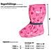 Copristivali Antipioggia Con Fodera In Pile-cuori, Copriscarpe Impermeabili Unisex - Bambini, Rosa Pink 18, S - Foto miniatura 3