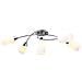 Lampadario Paralumi In Ceramica 5 Lampadine E14 Bianco A Cono - Foto miniatura 1