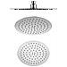 Soffione Doccia Tondo Acciaio Inox 2 Mm Spessore Effetto Pioggia Varie Misure Bagno *** Misure : Diam. 200x2 Mm 54 Ugelli - Foto miniatura 1