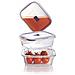 Josef Mäser Gmbh Luminarc Serie Pure Box 252547 - Set Da 3 Contenitori (1 X 38cl, 1 X 82cl, 1 X 122cl) Per Alimenti Di Forma Rettangolare, Con Coperchio Attivo - Foto miniatura 1