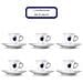 Set 6 Tazzine Caffe' Borbone In Porcellana Con Piattino - Foto miniatura 1