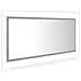 Specchio da Bagno a LED Grigio 100x8,5x37 cm in Acrilico - Foto miniatura 2
