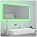 Specchio da Bagno a LED Grigio 100x8,5x37 cm in Acrilico - Foto miniatura 4