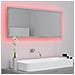 Specchio da Bagno a LED Grigio 100x8,5x37 cm in Acrilico - Foto miniatura 5