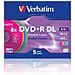 Supporto registrabile DVD 43682 - DVD+R DL - 8x - 8,50 GB - 5 Pacco Slim Jewel Case - 120mm - 4 Ora Tempo di registrazione massimo - Foto miniatura 2
