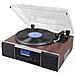 Giradischi PL900 Lettore / Masterizzatore CD Ingresso USB Radio FM colore Marrone - Foto miniatura 2