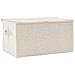Scatola Portaoggetti in Tessuto 50x30x25 cm Crema - Foto miniatura 3