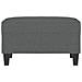 Poggiapiedi Grigio Scuro 70x55x41 Cm In Tessuto - Foto miniatura 3