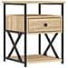 Comodino Rovere Sonoma 40x42x55 Cm In Legno Multistrato - Foto miniatura 1