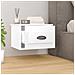 Comodino A Parete Bianco 41,5x36x28 Cm - Foto miniatura 3