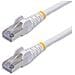 Cavo Ethernet CAT8 bianco da 15m, RJ45 Snagless, 25G / 40G, 2000MHz, 100W PoE++, S /FTP, cavo lan in rame puro 26AWG, LSZH, cavo patch di rete schermato con rilievi di trazione, testato individualmente - Foto miniatura 1