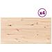 Piani Tavolo 4 Pz 100x50x2,5cm Rettangolare Legno Massello Pino - Foto miniatura 2