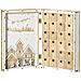 Calendario Avvento Di Natale In Legno A Forma Di Libro Con Temi Natalizi, 22x7x32 Cm, Bianco E Color Legno - Foto miniatura 1