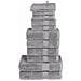 Set ASciugamani SOLUND 12 pz Grigio 600 gsm - Foto miniatura 1