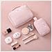 Borsa Cosmetica Portatile In Tessuto Oxford, Organizer Da Viaggio Per Il Trucco Pink - Foto miniatura 2