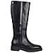 Crepe Look Longboot Stivaletti Pelle Scarpe Donna Nero Eu 38, Fw0fw07492 Bds - Foto miniatura 1