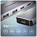 HMC-5H60 replicatore di porte e docking station per laptop Cablato USB 3.2 Gen 1 (3.1 Gen 1) Type-C Grigio - Foto miniatura 5
