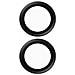 Anello Protettivo Per Iphone 16/16 Plus Hoops Lente Nera, Nero - Foto miniatura 1