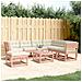 Set Divani Giardino 7 Pz Con Cuscini Legno Massello Di Douglas - Foto miniatura 1