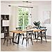 Gambe Tavolo Pranzo a Forma U 2 pz Nero 80x (72-73) cm Acciaio - Foto miniatura 2