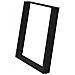 Gambe Tavolo Pranzo a Forma U 2 pz Nero 80x (72-73) cm Acciaio - Foto miniatura 5