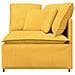 Modulo Angolare Divano Modulare con Cuscini Giallo Chiaro 100cm - Foto miniatura 3