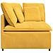 Modulo Angolare Divano Modulare con Cuscini Giallo Chiaro 100cm - Foto miniatura 4
