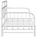 Struttura Daybed  con Letto estraibile Bianca 100x190 cm in Acciaio - Foto miniatura 7