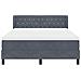 Letto Box Spring con Materasso Nero 100x200 cm in Velluto - Foto miniatura 7