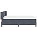 Letto Box Spring con Materasso Nero 100x200 cm in Velluto - Foto miniatura 8