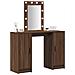 Toeletta  con luci LED Rovere Marrone 102x33x135 cm - Foto miniatura 3