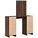 Toeletta  con luci LED Rovere Marrone 102x33x135 cm - Foto miniatura 7