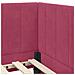 Cornice del letto ad angolo Rosso vino 90 x 190 cm Velluto - Foto miniatura 9
