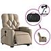 Poltrona Alzapersona Massaggio Elettrica Cappuccino Similpelle - Foto miniatura 6