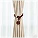 Set Di 2 Fermatenda Decorativi A Sfera - Eleganti Accessori Per Tende Darkbrown - Foto miniatura 1